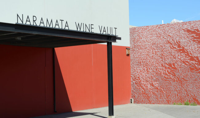 Outside of the Naramata Wine Vault